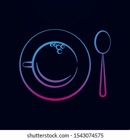 Cup a tea, spoon nolan icon. Simple thin line, outline vector of tea icons for ui and ux, website or mobile application