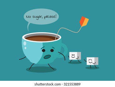 Cup of tea and sugar