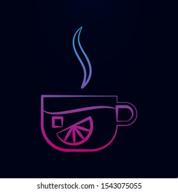 Cup tea, sugar, lemon nolan icon. Simple thin line, outline vector of tea icons for ui and ux, website or mobile application