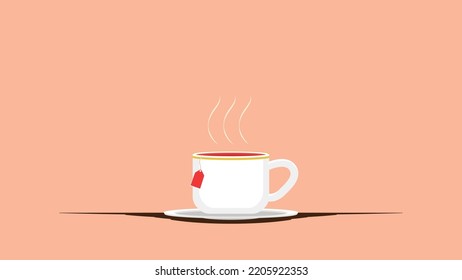 a cup of tea vector