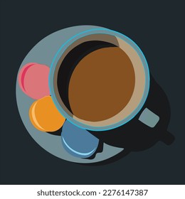 A cup of tea vector art work. Tea is a first-class drink for everyone.