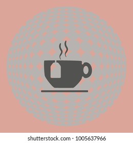 Cup tea, vector icon