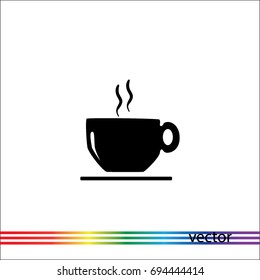 Cup tea, vector icon