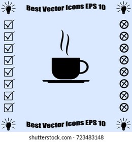 Cup of tea vector icon
