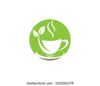 Cup of tea vector icon illustration design logo template