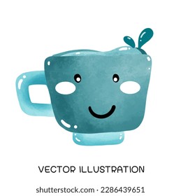 cup of tea vector illumination