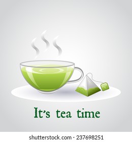 cup of tea. vector illustration
