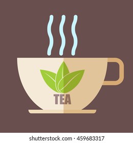 The cup of tea vector illustration, vector