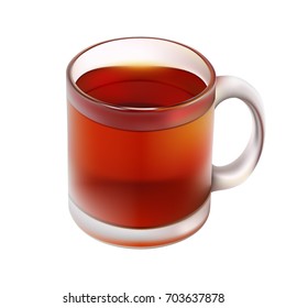 Cup of tea. Vector illustration.