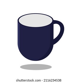 Taza de ilustración vectorial del té. Mugre de porcelana con fondo blanco. Café