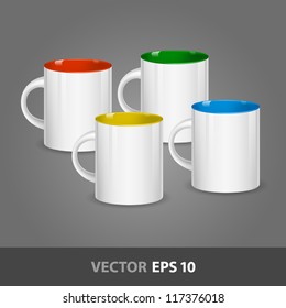 Cup template for corporate identity