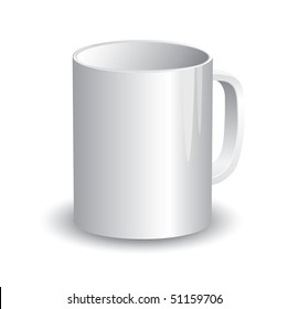 Cup Template (vector). In the gallery also available XXL jpeg version of this image.