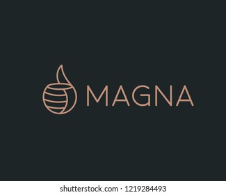 Cup thumbs up logo. Food drink like vector logotype. Coffee tea hand symbol.