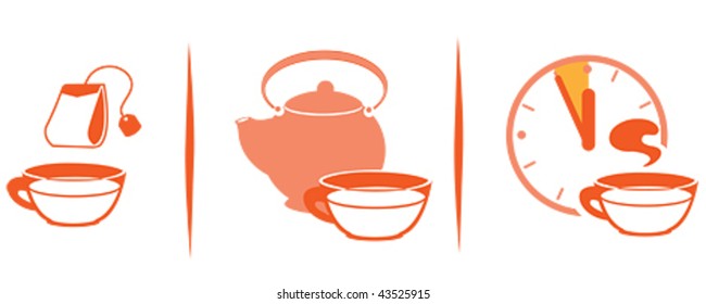 cup, time, teapots and tea bags