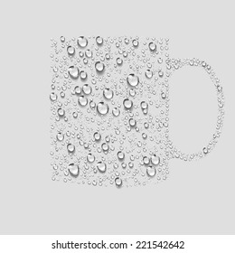 cup, Transparent water vector, water glass sign icon with cool feeling, beer and beverage food.