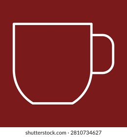 Cup trendy vector illustration in flat style superb background.eps