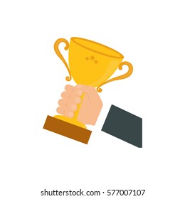 Cup trophy championship icon vector illustration graphic design