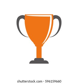 Cup trophy championship icon vector illustration graphic design