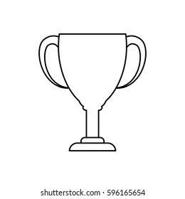 Cup trophy championship icon vector illustration graphic design