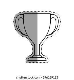 Cup trophy championship icon vector illustration graphic design