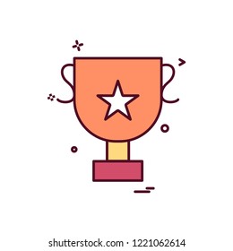 cup trophy icon vector design