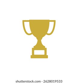 Cup trophy icon. Winner award sign isolated on white background