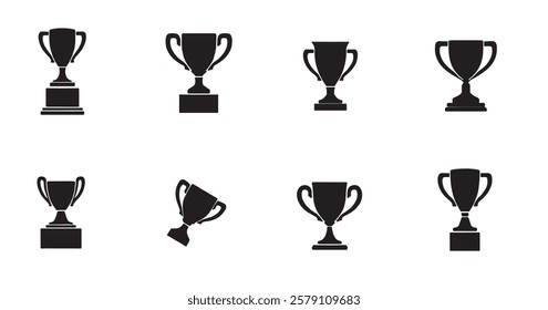 cup trophy isolated on white background