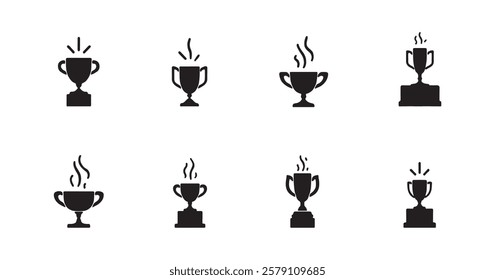 cup trophy isolated on white background