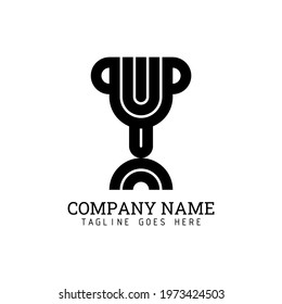 Cup or trophy sign with three curved lines.