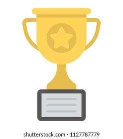 A winner’s cup, trophy symbolises victory