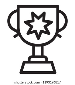 A winner’s cup, trophy symbolises victory
