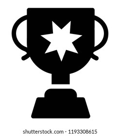 A winner’s cup, trophy symbolises victory