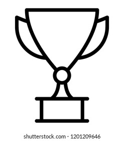 A winner’s cup, trophy symbolises victory