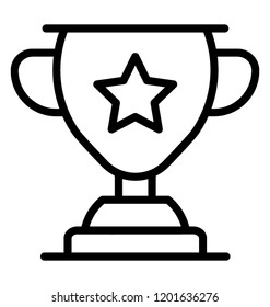 A winner’s cup, trophy symbolises victory