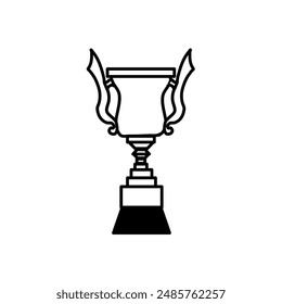 Cup, trophy - vector icon