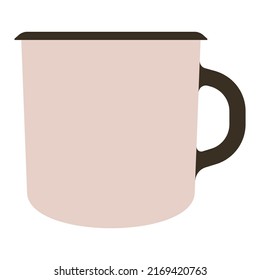 Cup vector cartoon illustration isolated on a white background.