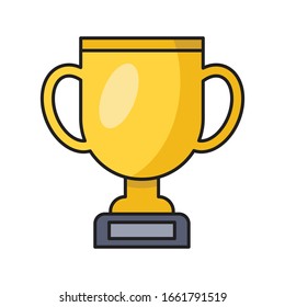 cup vector flat color icon  