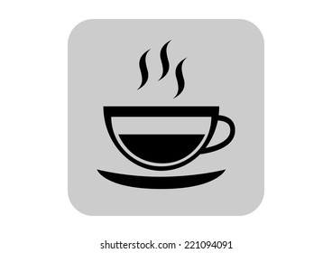 Cup vector icon 