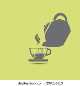Cup vector icon 