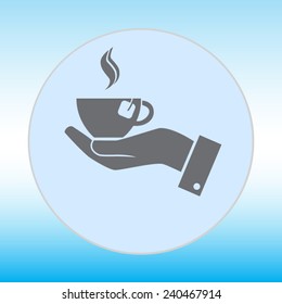 Cup vector icon 