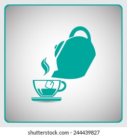 Cup vector icon 