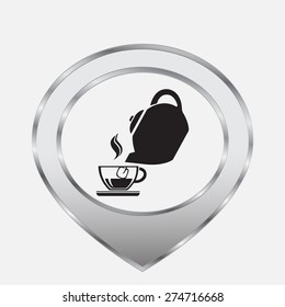 Cup vector icon 