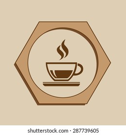 Cup vector icon 