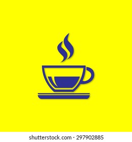 Cup vector icon 