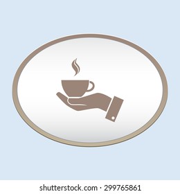 Cup vector icon 