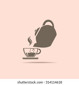 Cup vector icon 