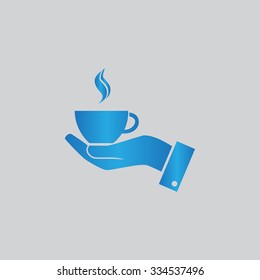 Cup vector icon 