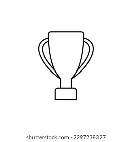 Cup-Vektorsymbol. Vorzeigezeichen. Siegersymbol. gewinnen Sie Logo.