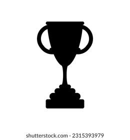 Icono del vector de la copa. signo de ilustración de campeón. símbolo del ganador. logotipo de win.