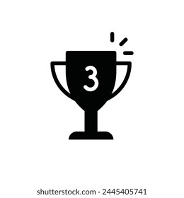 Cup vector icon. First place cup sign. Reward victory cup symbol. Goblet icon. Ceremony contest cup icon. UX UI icon